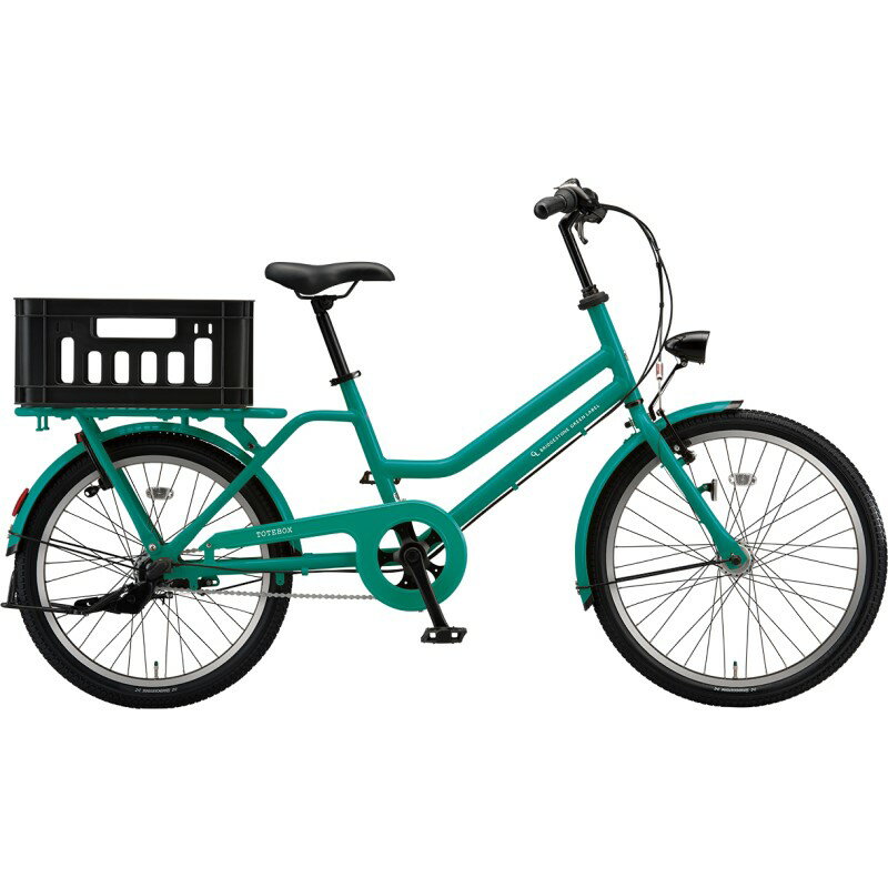 【メーカー純正品】【正規代理店品】 ブリヂストン シティサイクル自転車 トートボックス TXB43T E.Xコバルトグリーン【完全組立済自転車】【返品不可】のサムネイル
