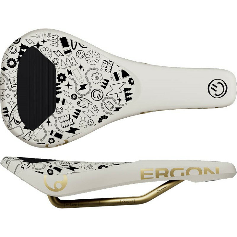 乐天商城 - ERGON(エルゴン) サドル SM ダウンヒル コンプ ヴァリ ホル エディション WHT