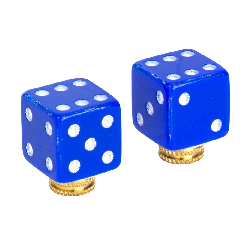 樂天商城 - GIZA(GP) バルブ キャップ サイコロ ブルー