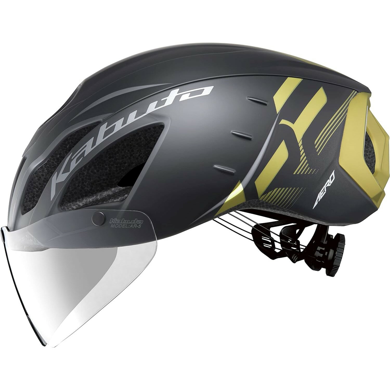 【メーカー純正品】【正規代理店品】OGK KABUTO(オージーケーカブト) ヘルメット AERO-R2 G-1マットブラックゴールド S/Mサイズ(4)