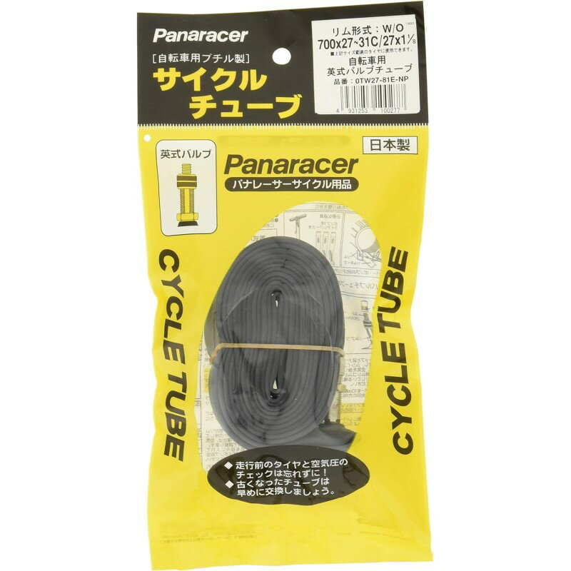 【メーカー純正品】【正規代理店品】Panaracer(パナレーサー) チューブ 27x1-1/8(700x27C-31C) EV(英式)