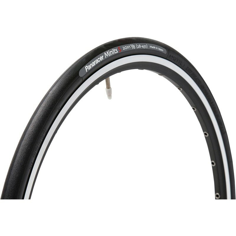 【メーカー純正品】【正規代理店品】Panaracer(パナレーサー) ミニベロ用タイヤ Minits S 20x1-1/8(28-451) ブラック
