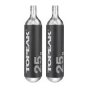 【メーカー純正品】【正規代理店品】トピーク(TOPEAK) 25g ネジ付 CO2 カートリッジ 2本セット