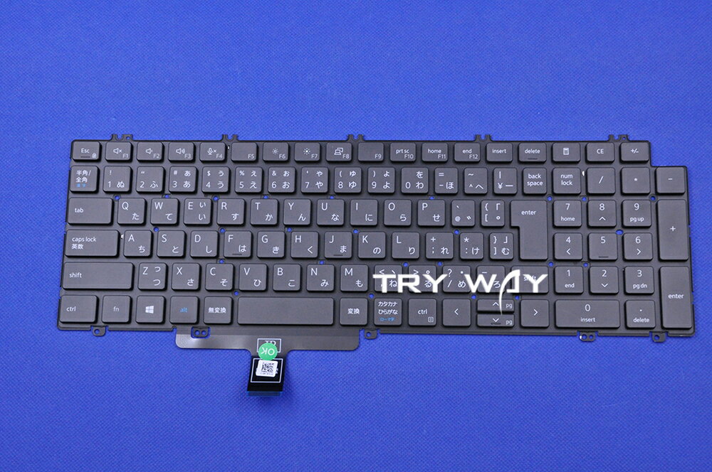 DELL Precision 15 3000シリーズ 3560 3561 3570 3571 3580 3581 P104F P127F 日本語キーボード バックライトなしタイプ