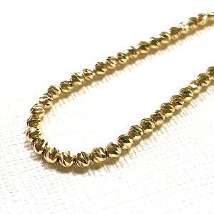 k18 ハニーカット3mm ネックレス　45cm