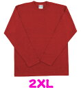 【 大きいサイズ 】 6.2oz 無地 長袖 Tシャツ XXL ss1010 Touch&Go タッチアンドゴー メンズ ロンT 秋冬 厚手 綿100 ロングス...