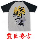 送料無料！侍・武士・和柄・戦国武将Tシャツ(豊臣秀吉）