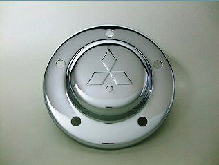 【鍛冶屋製】メッキフロントハブキャップふそう大型低床・4t増トンR/Lセット