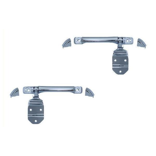 クロームメッキ　フロントグリップ　左右セット　いすゞ大型 ファイブスターギガ用