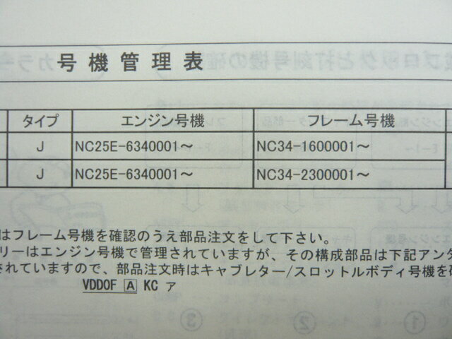 シャドウ400 パーツリスト 1版 ホンダ 正規 バイク 整備書 NV400C 2 NC34-160 230 Ey 車検 パーツカタログ 整備書 【中古】 3