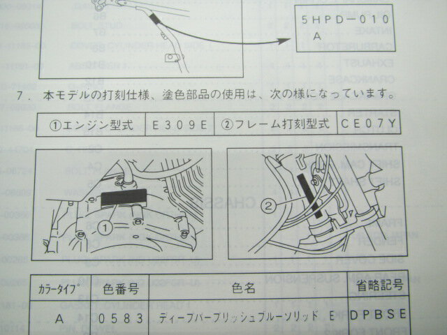 TT-R125LW パーツリスト ヤマハ 正規 バイク 整備書 5HPD CE07Y整備に役立つ Gd 車検 パーツカタログ 整備書 【中古】 3