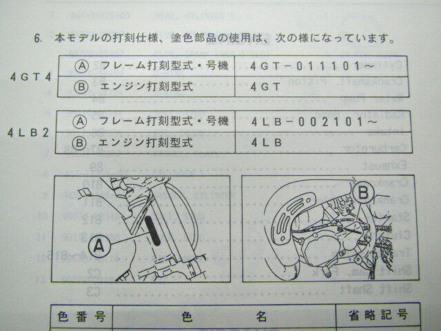 YZ80 LW パーツリスト 1版 ヤマハ 正規 バイク 整備書 4GT4 4LB2 4GT-011101～ 002101～整備に役立つ KH 車検 パーツカタログ 整備書 【中古】 3