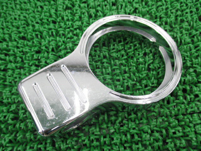 ハーレー メーターブラケット 社外 バイク 部品 FXDL XLなどに クローム 【中古】 pU