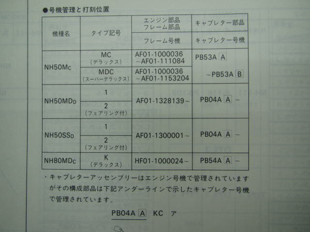 リード50 80 パーツリスト 2版 ホンダ 正規 バイク 整備書 AF01-100 130 132 HF01-100 wJ 車検 パーツカタログ 整備書 【中古】 3