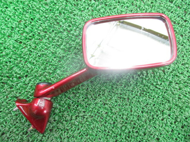 カワサキ純正バイク部品ZZ-R400ミラー純正右ワインM割れ無しお安くZX400N車検Genuine【中古】