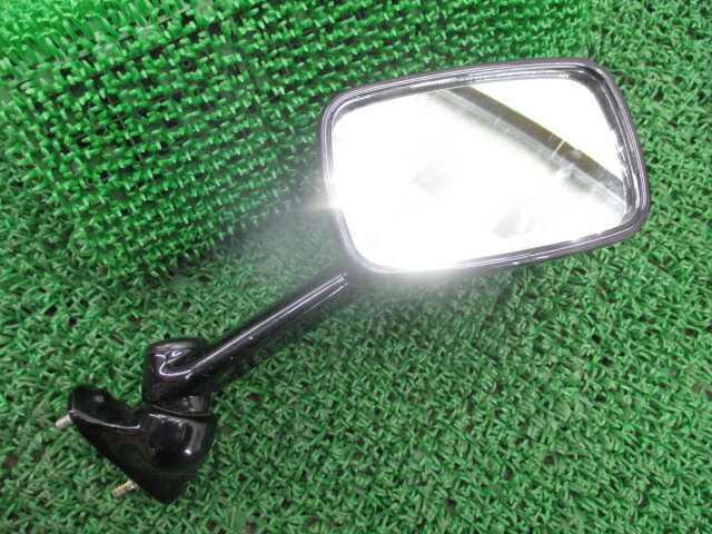 カワサキ純正バイク部品ZZ-R400ミラー純正右紺割れ欠け無しお安くZX400N車検Genuine【中古】