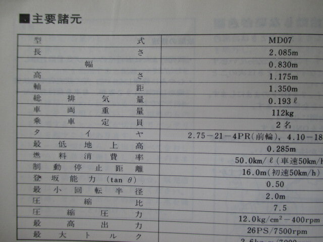 MTX200R 取扱説明書 ホンダ 正規 バイク 整備書 MD07 配線図有り Ng 車検 整備情報 【中古】 2