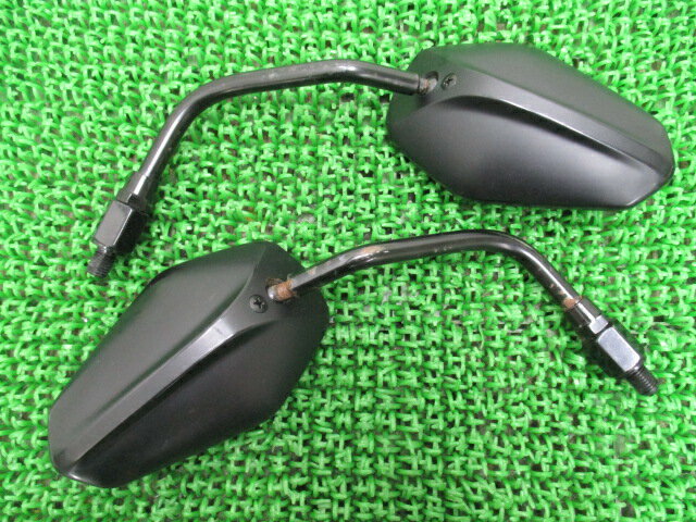 キジマ製Z250ミラー左右社外バイク部品ER250Cヘプトミラー割れ欠け無し正10mm【中古】 6