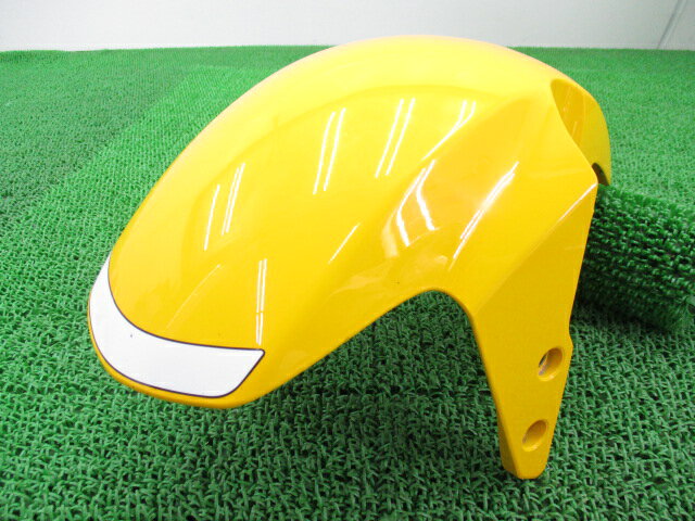 グロム フロントフェンダー 黄 ホンダ 純正 バイク 部品 JC61 コンディション良好 割れ欠け無し 品薄 希少品 車検 Genuine 【中古】