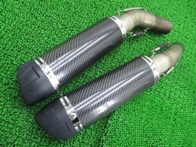 ドゥカティ1098サイレンサーマフラー左右ZDMH700AA7B014***社外バイク部品2012年式外しカーボンチタンスリップオン軽量コケキズ無し【中古】 75