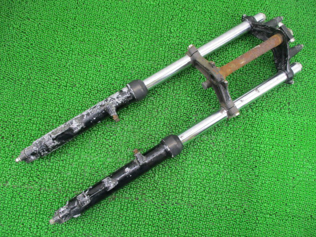 Z750FOURフロントフォーク左右Z2F-17***カワサキ純正バイク部品1976年式外しZ2F修復素材に曲がり無し36φ当時物車検Genuine【中古】 48
