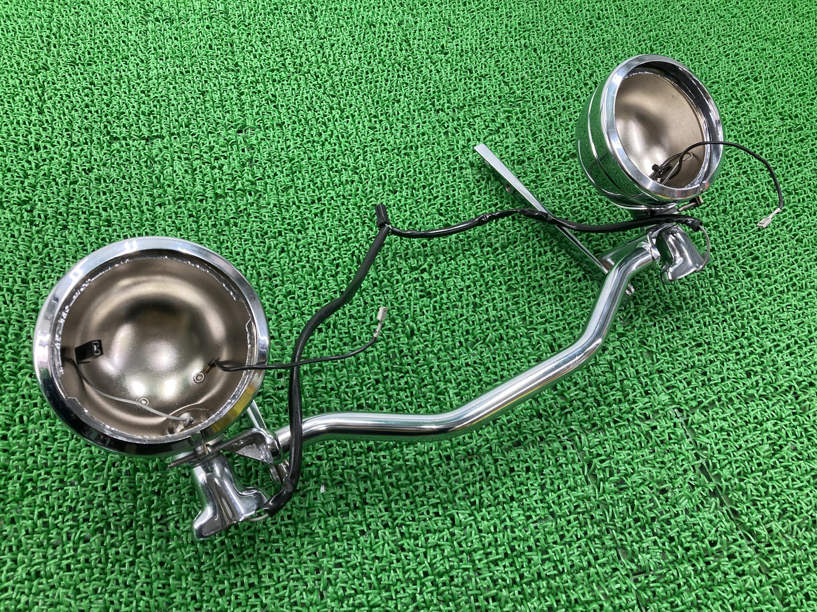 FLSTCフォグランプハーレー純正バイク部品ヘリテイジソフテイルクラシックエボEVOTC88曲がりなし車検Genuine【中古】