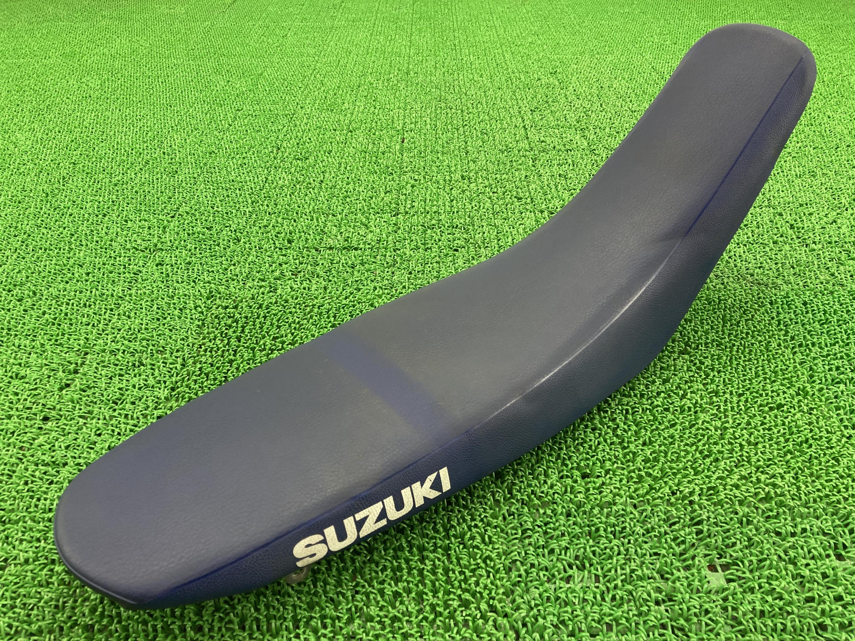 DR-Z400SM シート 青 スズキ 純正 バイク 部品 SK44A 修復素材に ノーマル戻しに そのまま使える 張替素材に 車検 Genuine 【中古】
