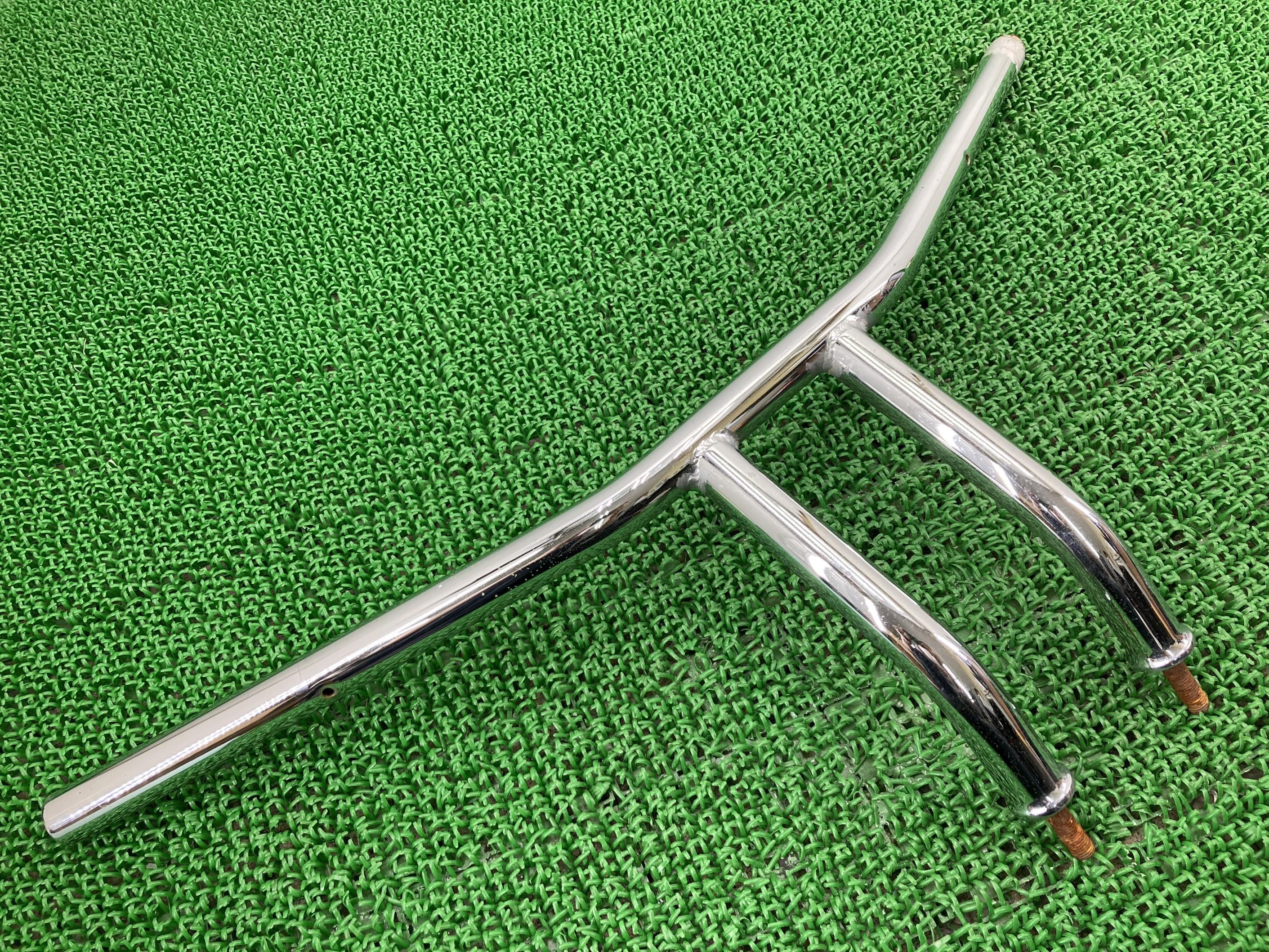 バルカン400ハンドルカワサキ純正バイク部品曲がり無し品薄希少品人気のノーマルVN400Aライザーハンドル車検Genuine【中古】
