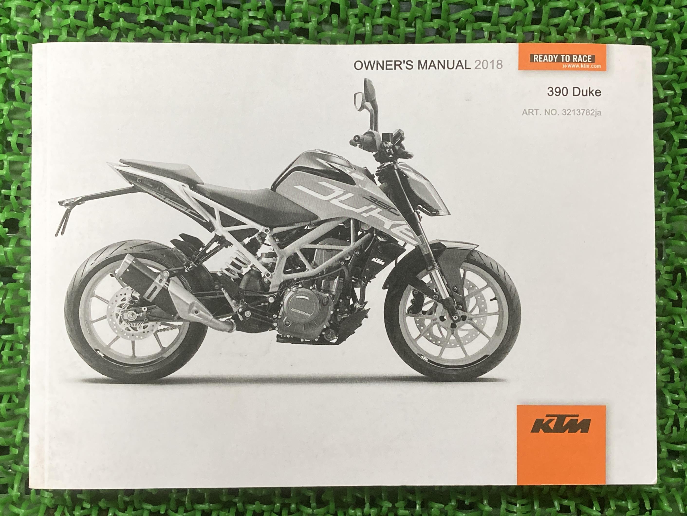 390デューク 取扱説明書 KTM 正規 バイク 整備書 390Duke 2018年モデル トルク記載 車検 整備情報 【中古】