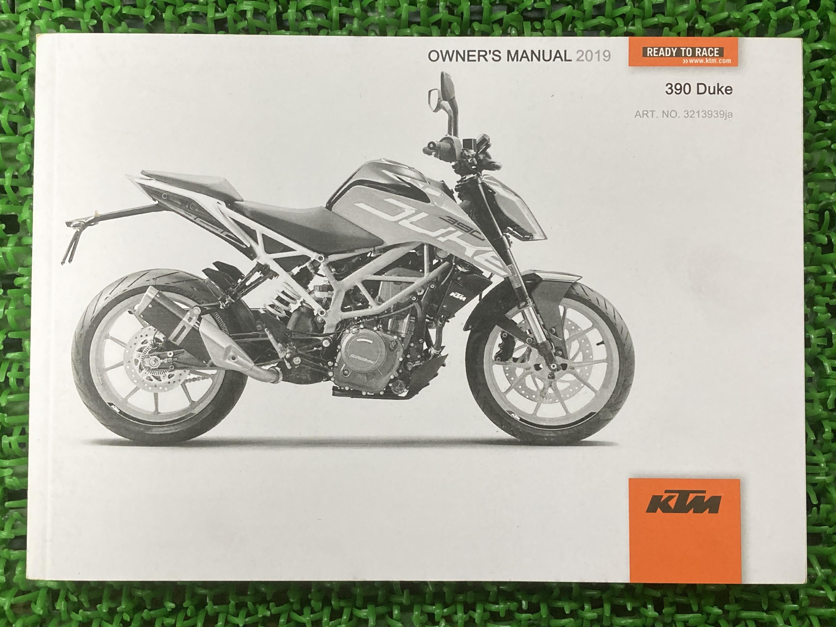 390デューク 取扱説明書 KTM 正規 バイク 整備書 390Duke 2019年モデル トルク記載 車検 整備情報 【中古】