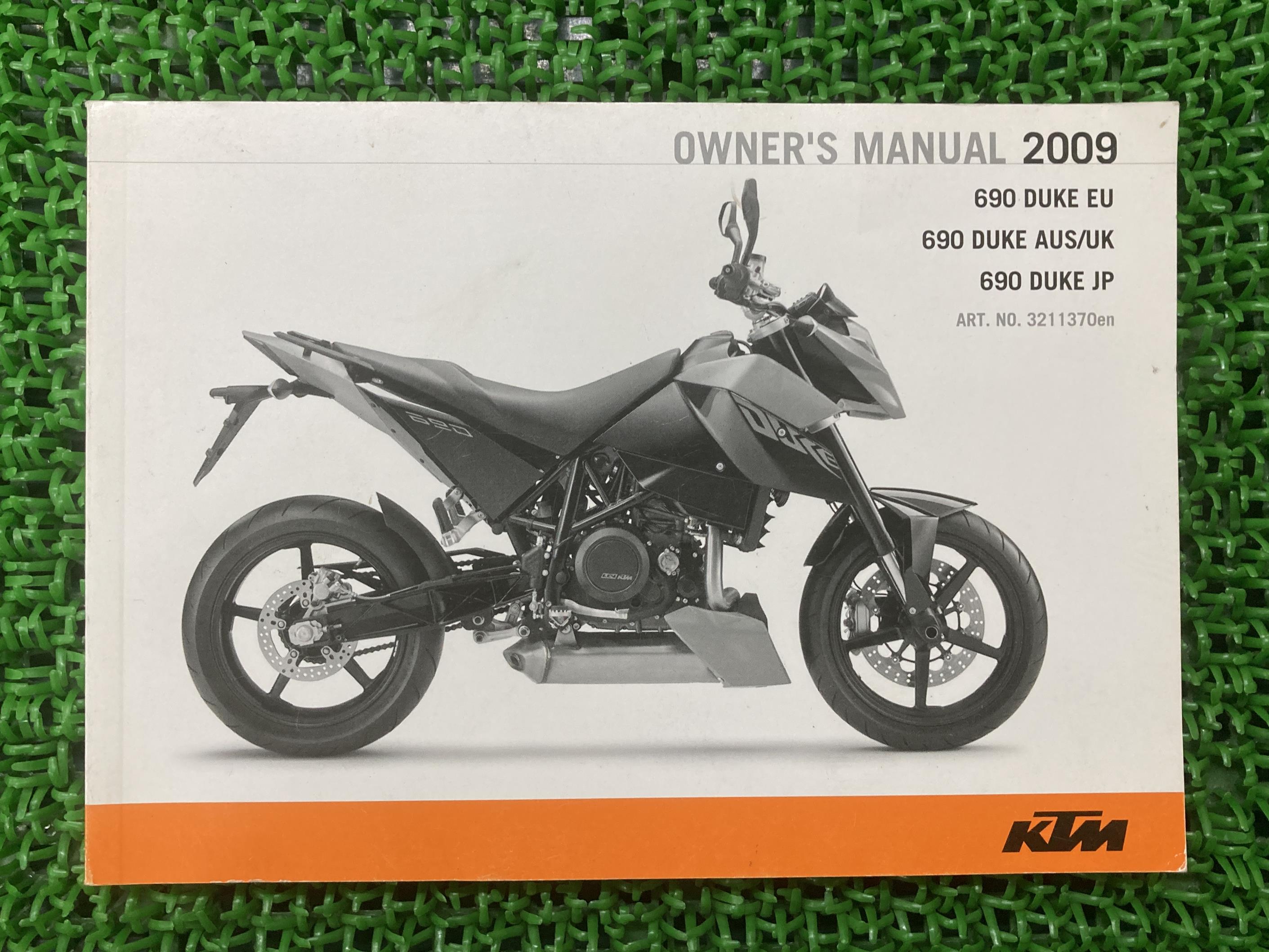 690デューク 取扱説明書 KTM 正規 バイク 整備書 DukeEU AUS UK JP 車検 整備情報 【中古】