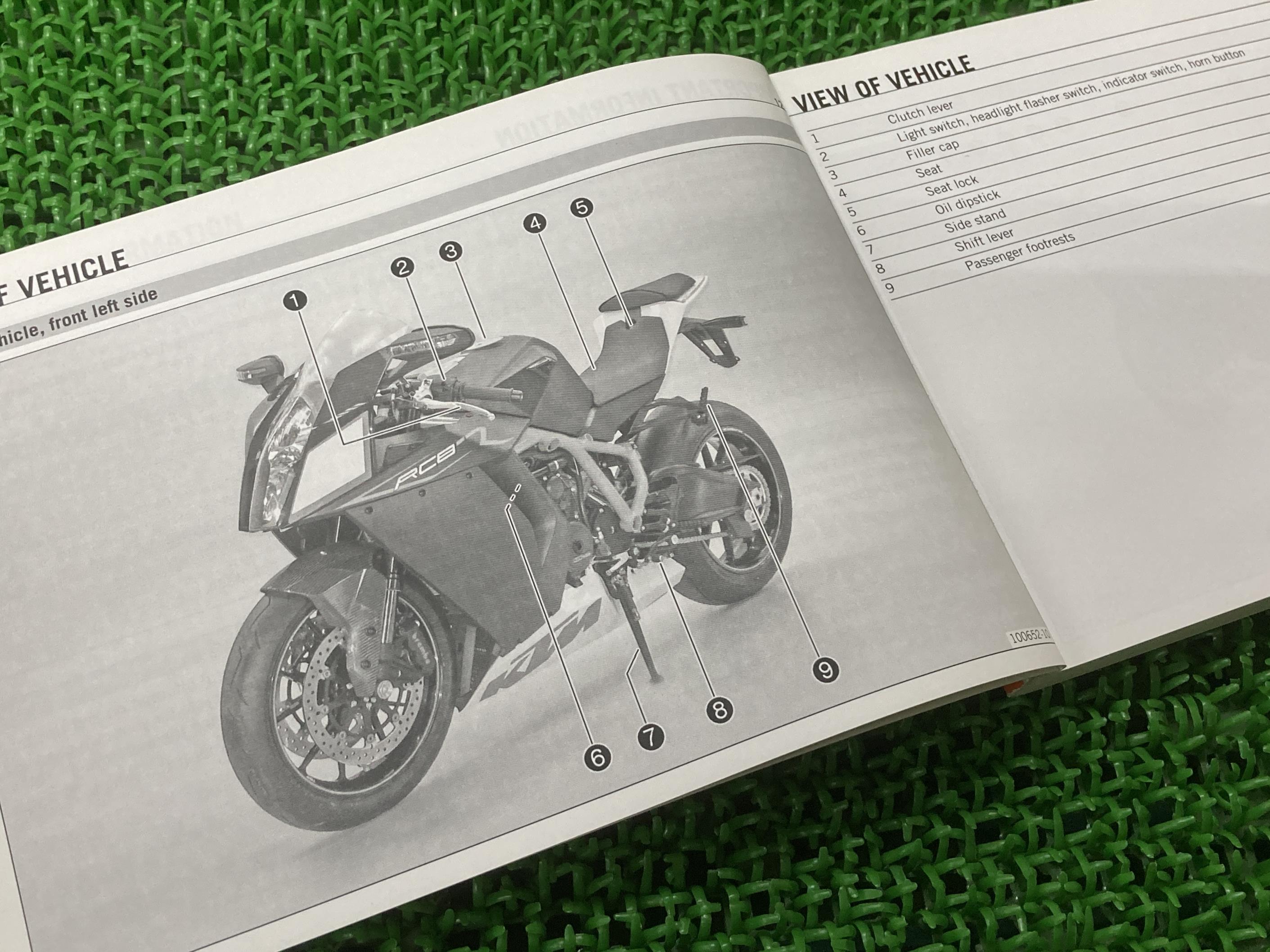 1190RC8-R 取扱説明書 KTM 正規 バイク 整備書 EU UK AUS FR 車検 整備情報 【中古】 2