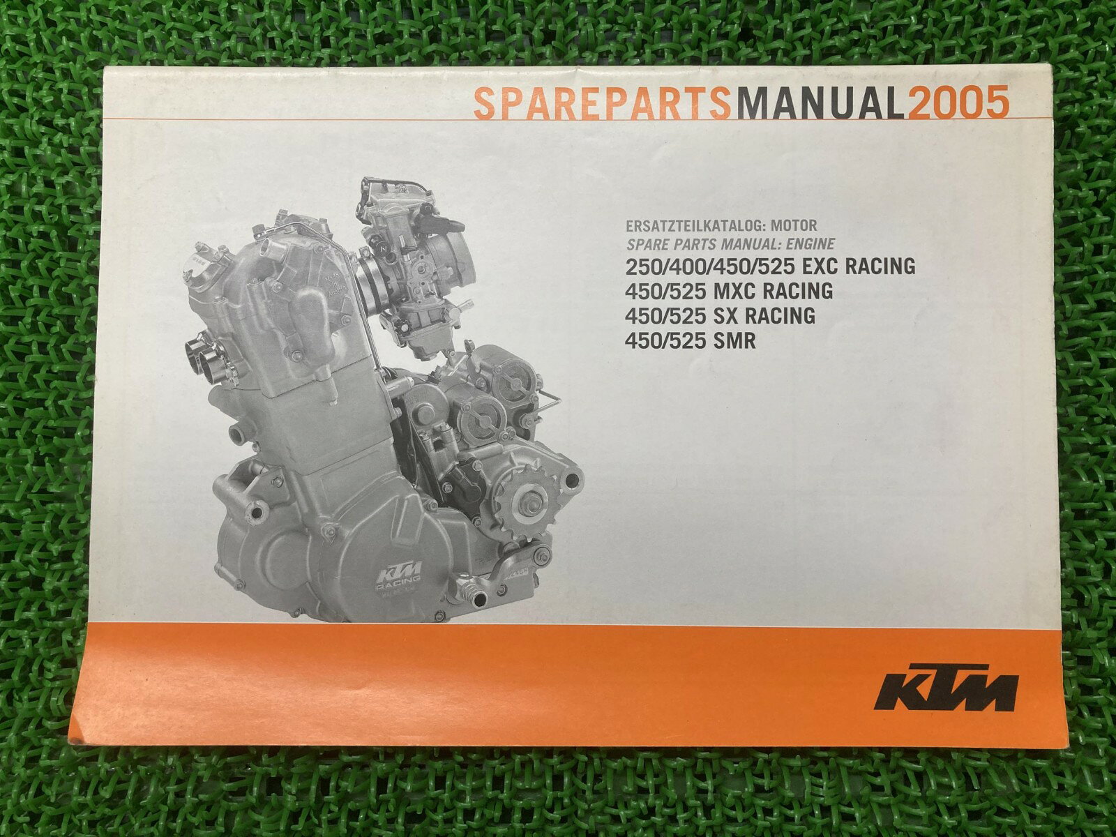 EXCレーシング MXCレーシング SXレーシング SMR パーツリスト KTM 正規 バイク 整備書 250 400 450 525..