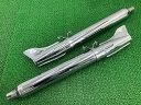 ハーレーFLHRS1450サイレンサーマフラー5HD1FXV125Y638***社外バイク部品ロードキングカスタムスチールフィッシュテールスリップオンコケキズ無...