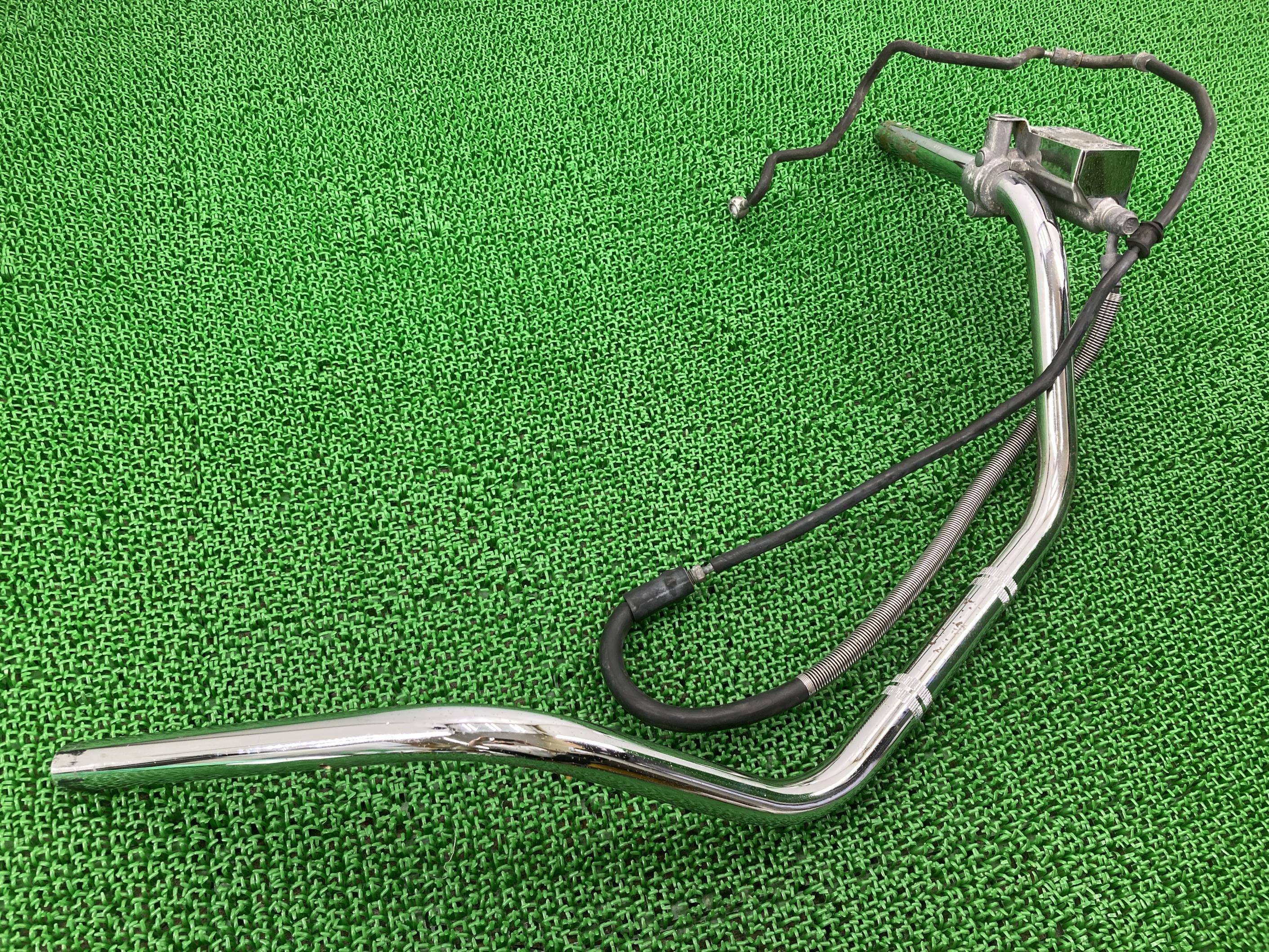 イントルーダークラシック400ハンドル左右スズキ純正バイク部品VK54A初期型幅790mmノーマルワイドハンドル修復素材やカスタム素材に車検Genuine【中古...