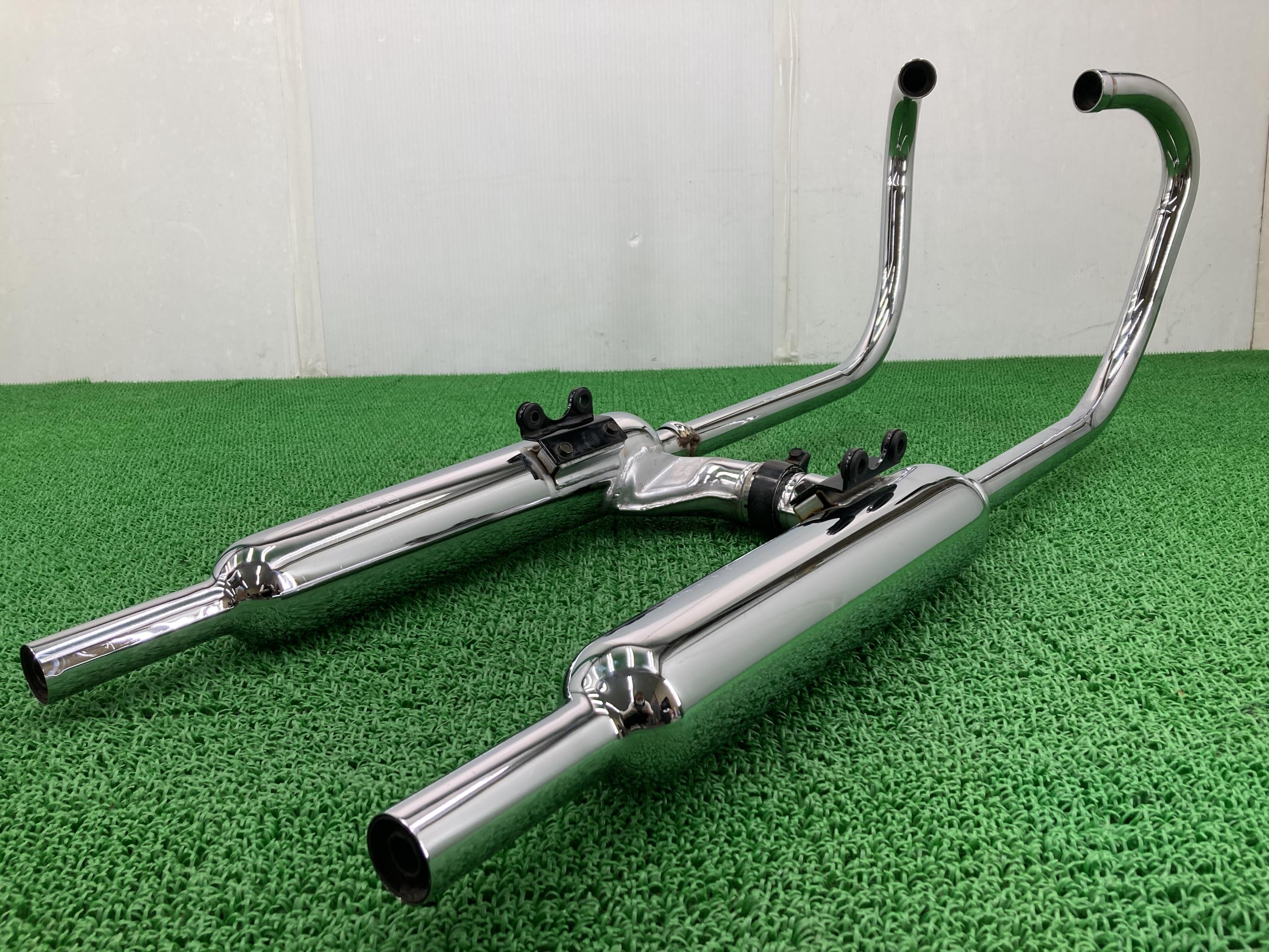 W650 マフラー カワサキ 純正 バイク 部品 EJ650A コケキズ無し 凹み歪み無し そのまま使える ステー付き 車検 Genuine 【中古】