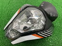 390デューク ヘッドライト KTM 純正 バイク 部品 フロントマスク コケキズ無し 割れ欠け無し 綺麗 車検 Genuine 【中古】