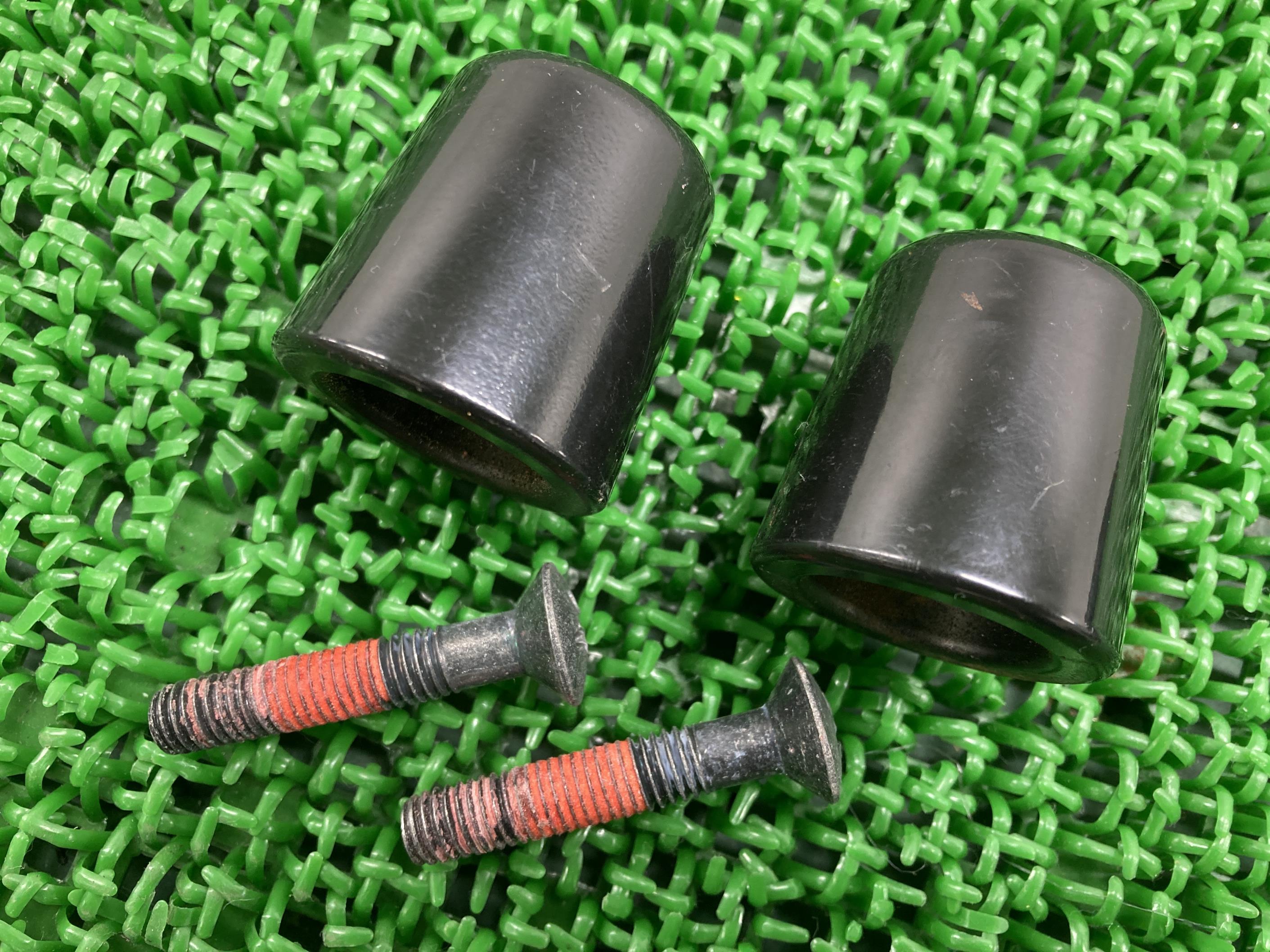 Z1000ハンドルバーエンド左右カワサキ純正バイク部品ZRT000B曲がり無し品薄希少品ハンドルウエイト車検Genuine【中古】 55