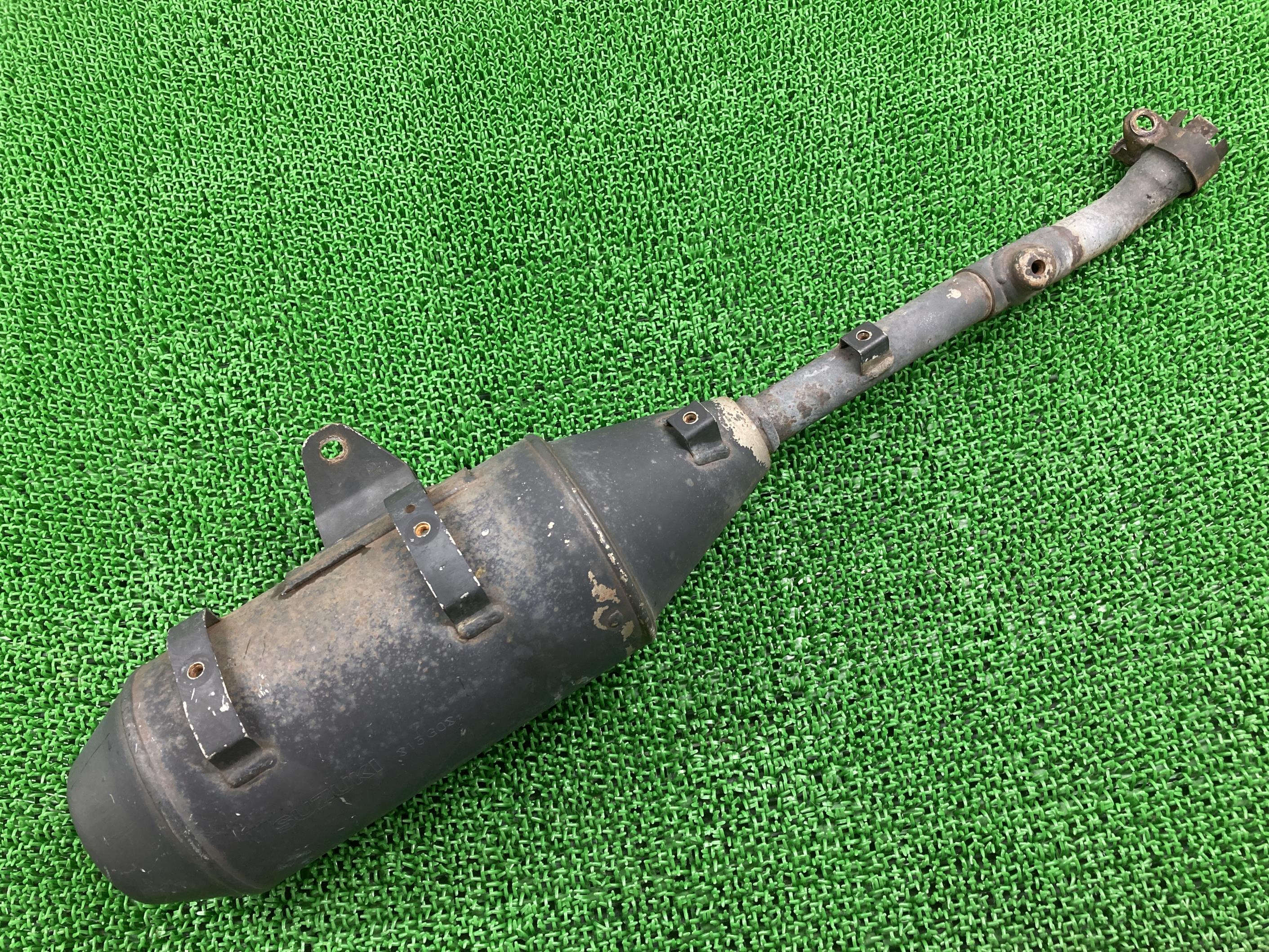 バンバン200 サイレンサーマフラー スズキ 純正 バイク 部品 NH41A VanVan200 コケキズ無し 品薄 希少品 車検 Genuine 【中古】 57