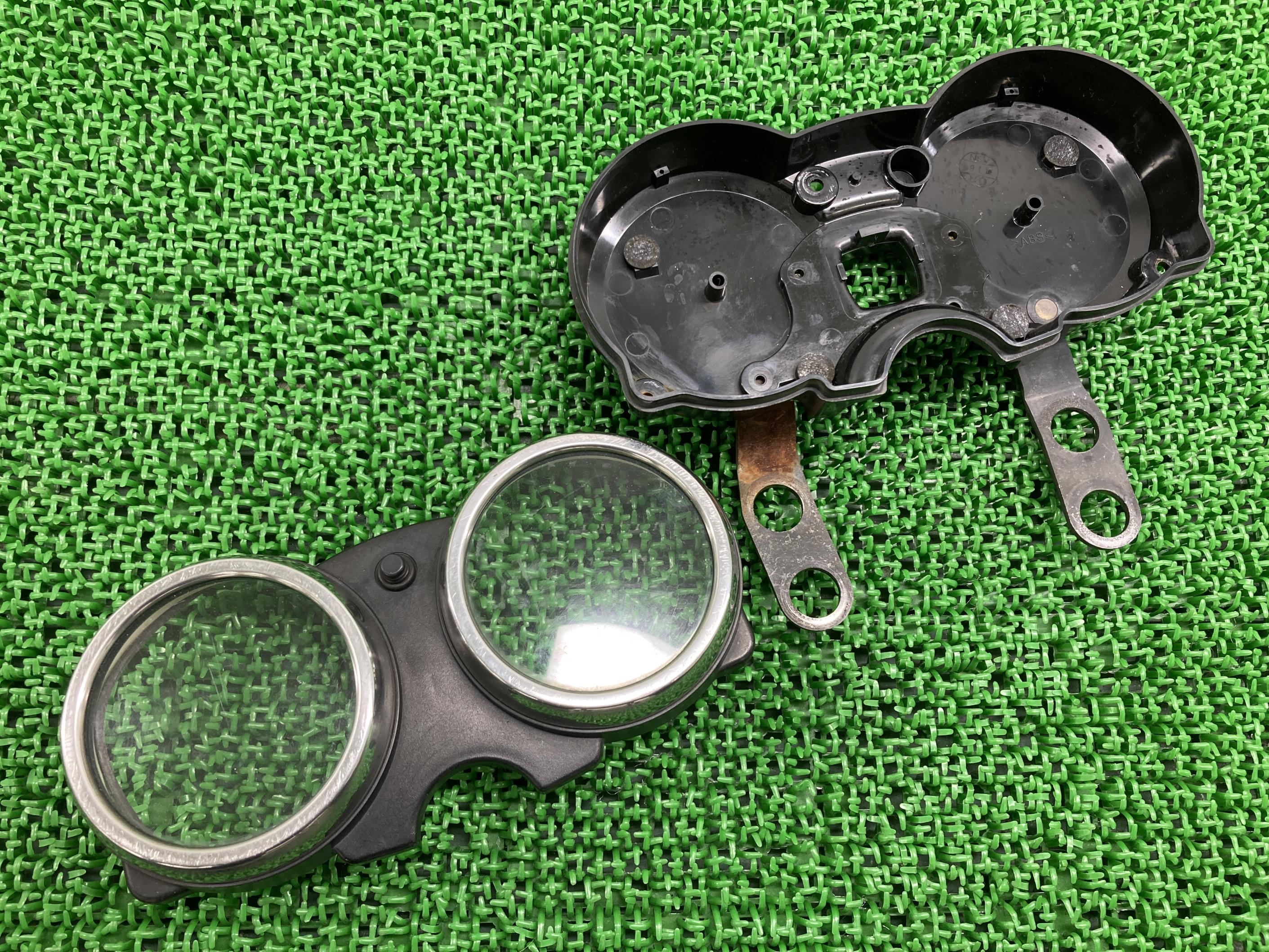 エストレアメーターケースカワサキ純正バイク部品BJ250A割れ欠け無し品薄希少品エストレヤ車検Genuine【中古】 25