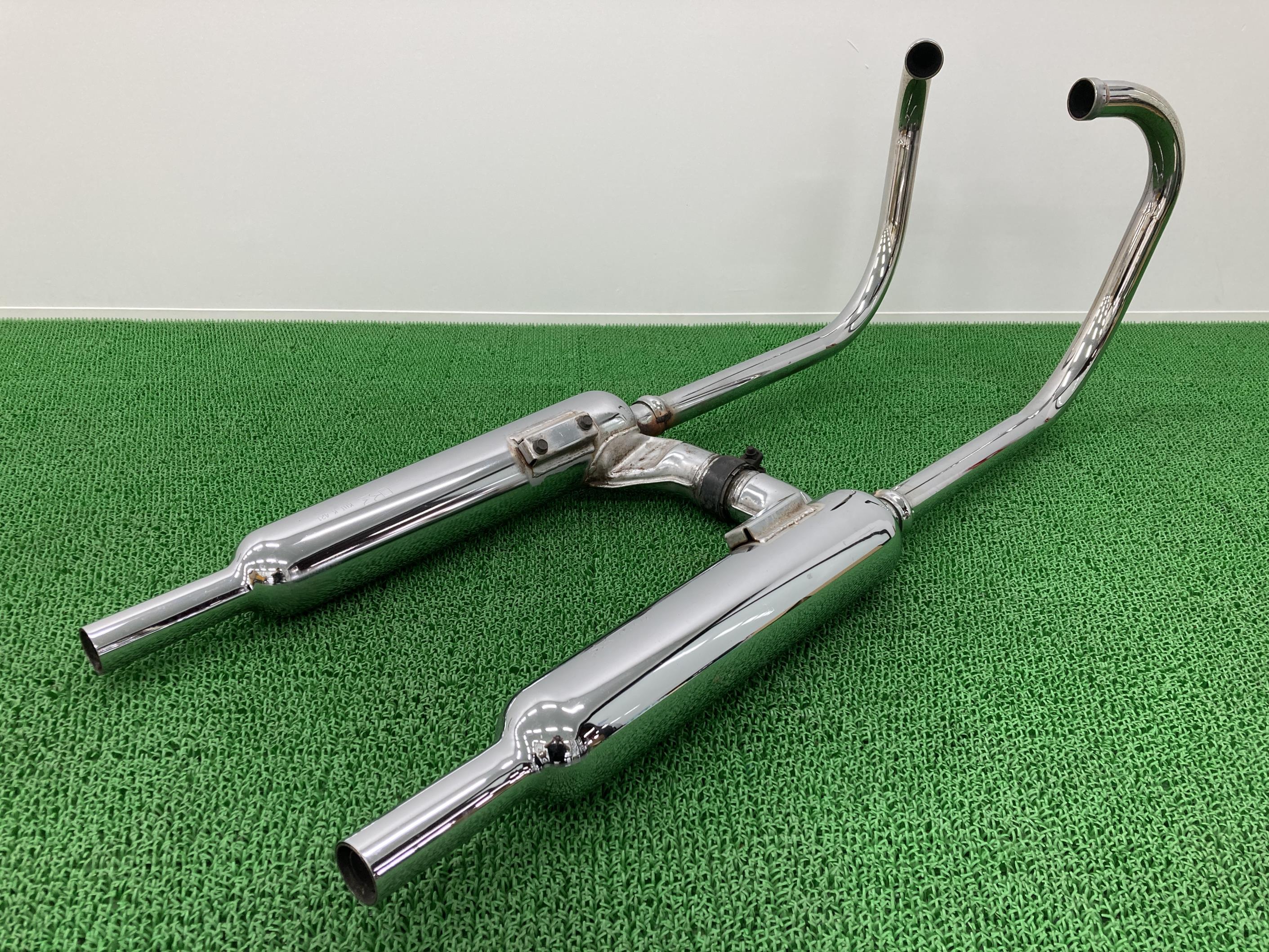 W650 マフラー 左右 カワサキ 純正 バイク 部品 EJ650A ノーマル 機能的問題無し 希少品 品薄 車検 Genuine 【中古】