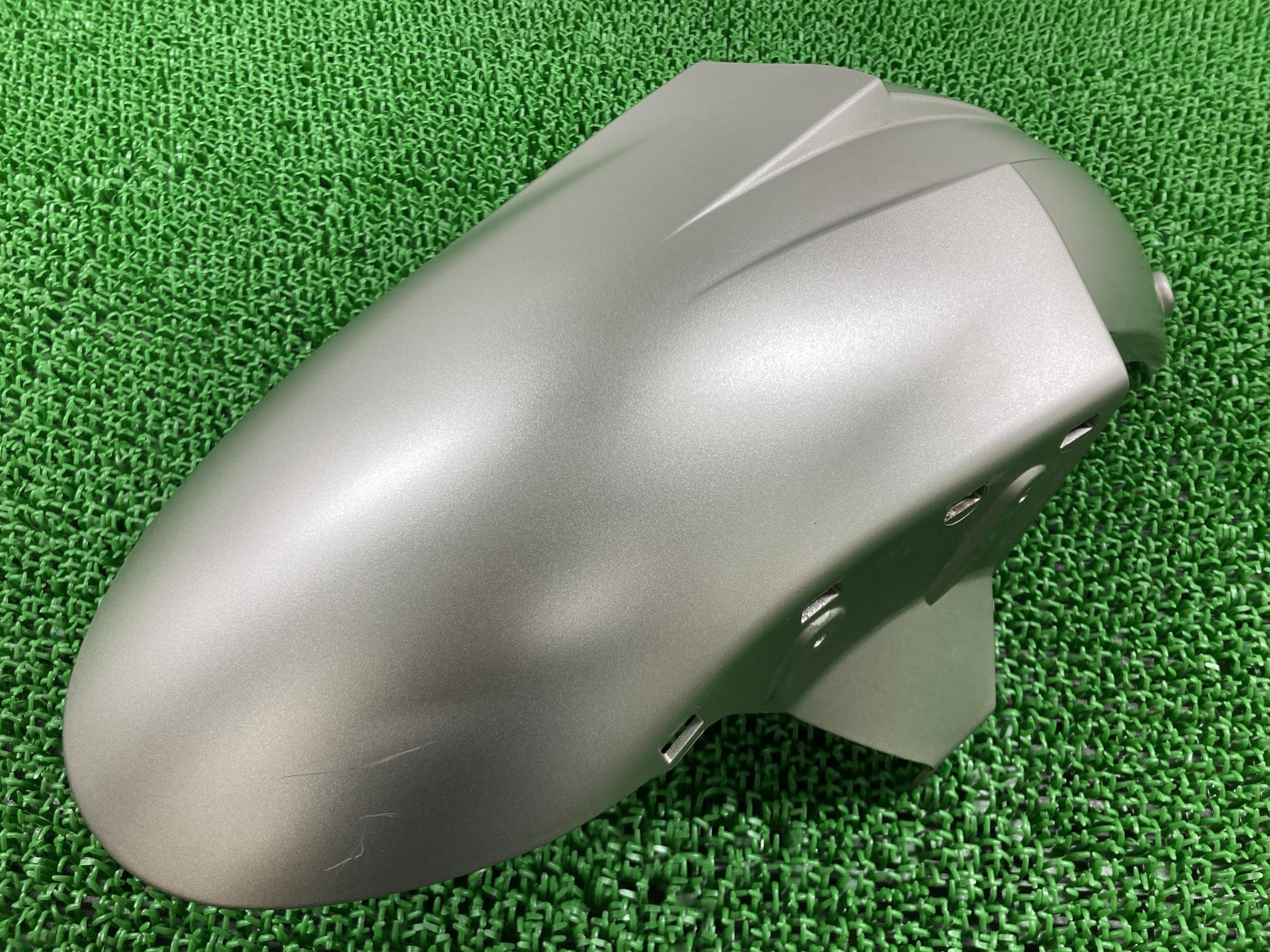 ZX-10R フロントフェンダー 銀 カワサキ 純正 バイク 部品 ZXT00C ZXT00D 割れ欠け無し 品薄 希少品 車検 Genuine 【中古】