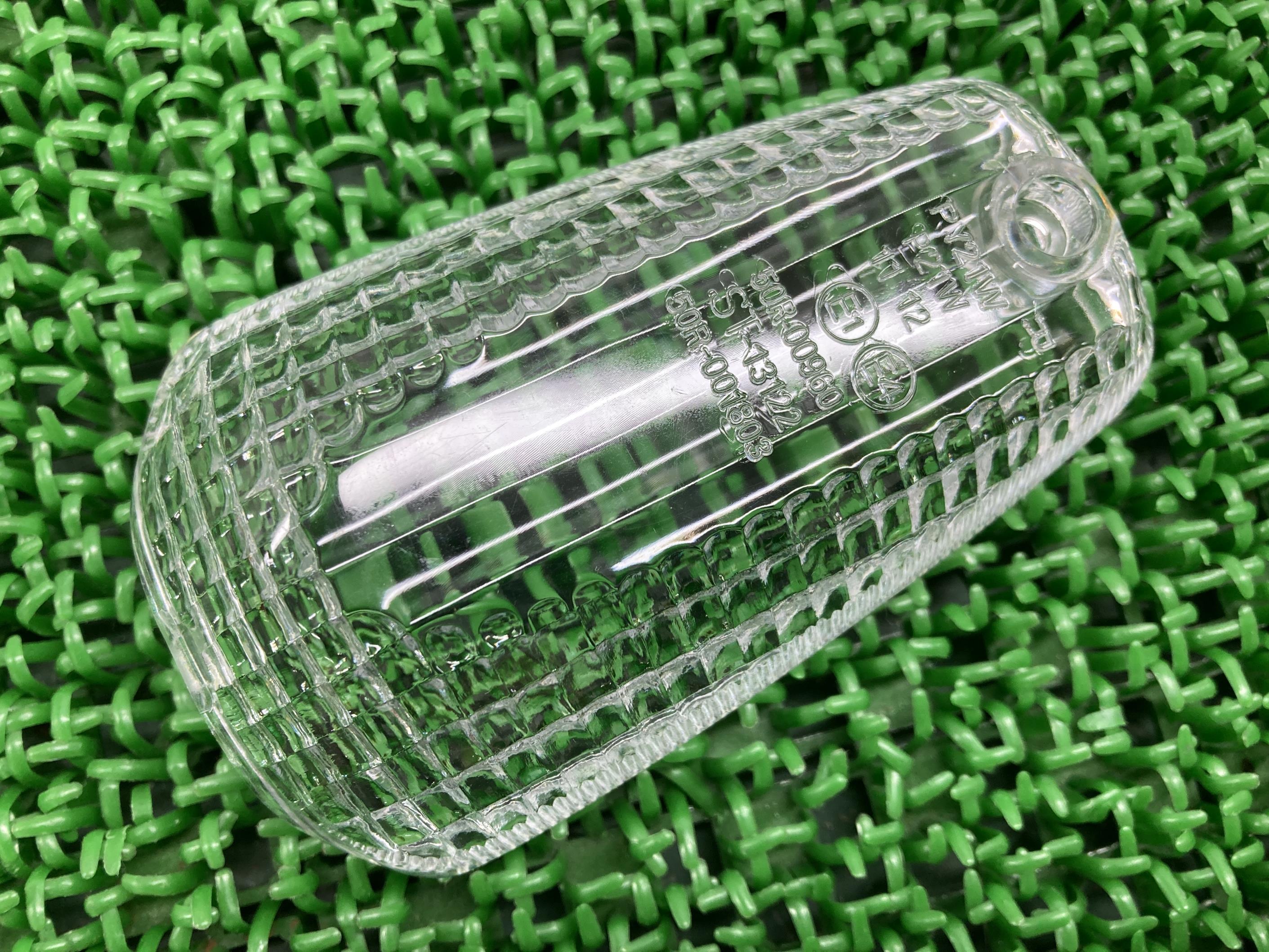 キジマ製CB400SFウインカーレンズ前右/後左社外バイク部品NC391個クリアレンズノーマルタイプ綺麗良品【中古】