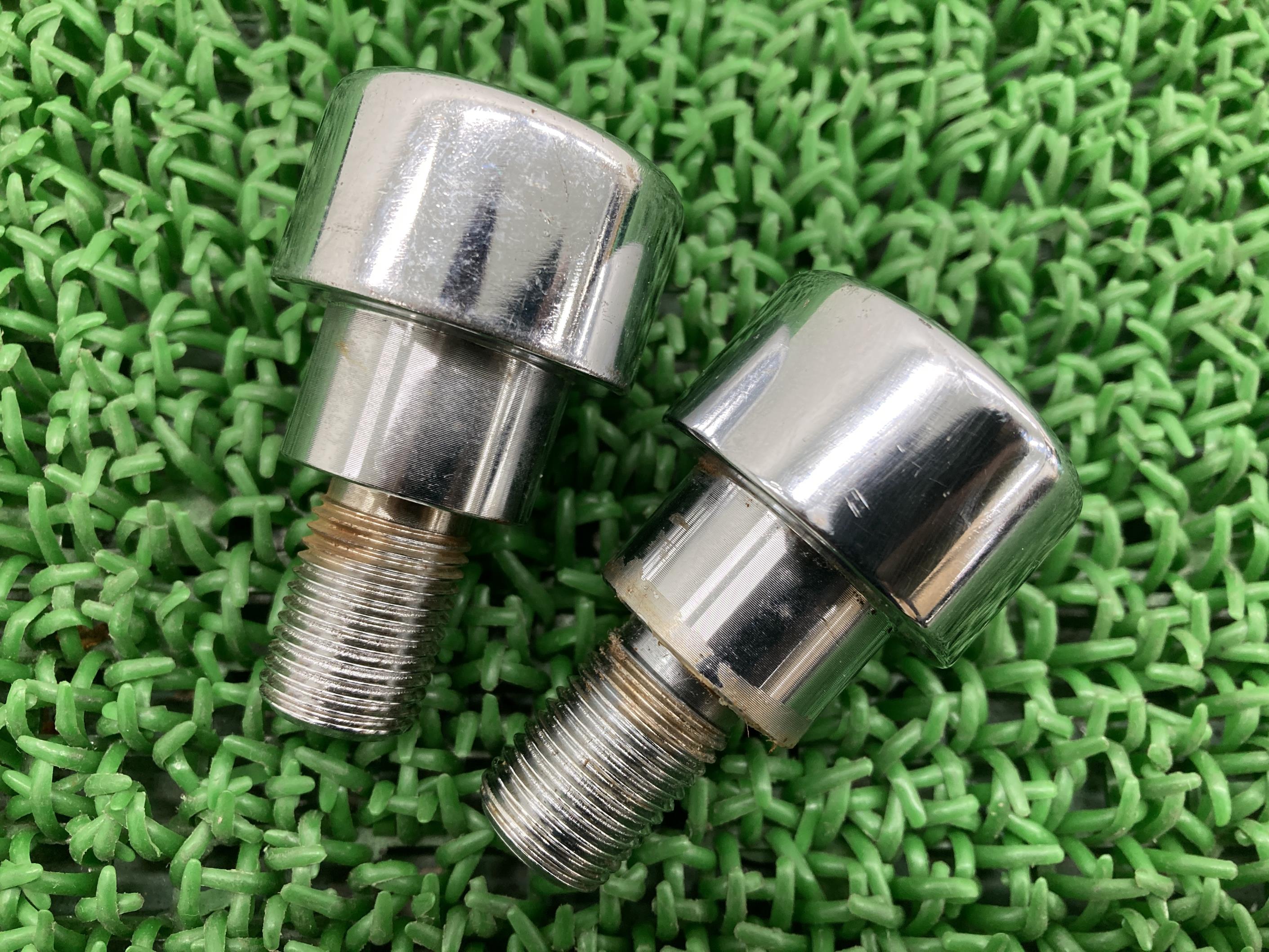 ドラッグスター1100ハンドルバーエンド左右ヤマハ純正バイク部品VP10JVP13J曲がり無し品薄希少品ハンドルウエイト車検Genuine【中古】 77