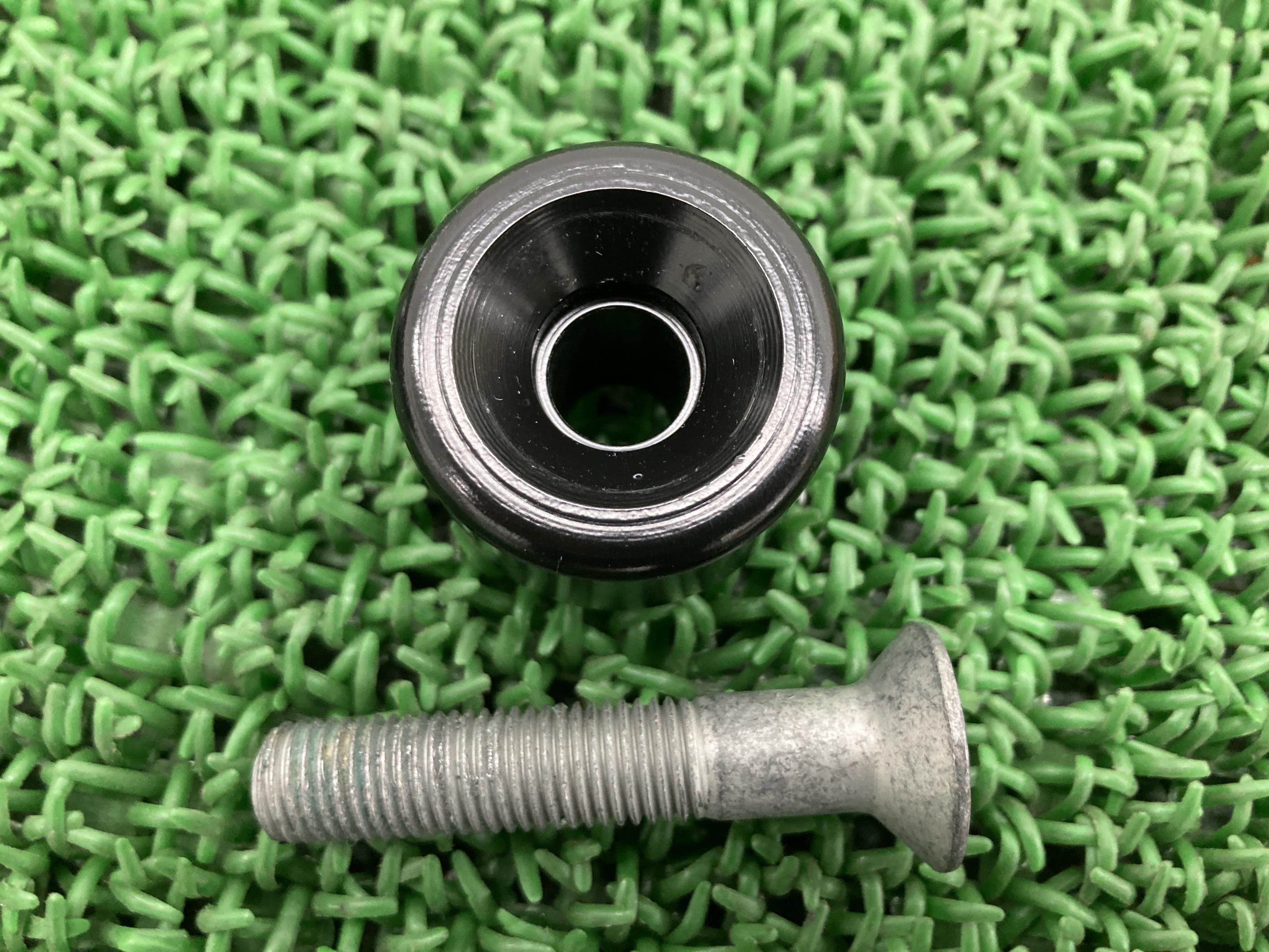 F800Rハンドルバーエンド片側BMW純正バイク部品09-14年前期ハンドルウエイトグリップエンド曲がり無し車検Genuine【中古】 86