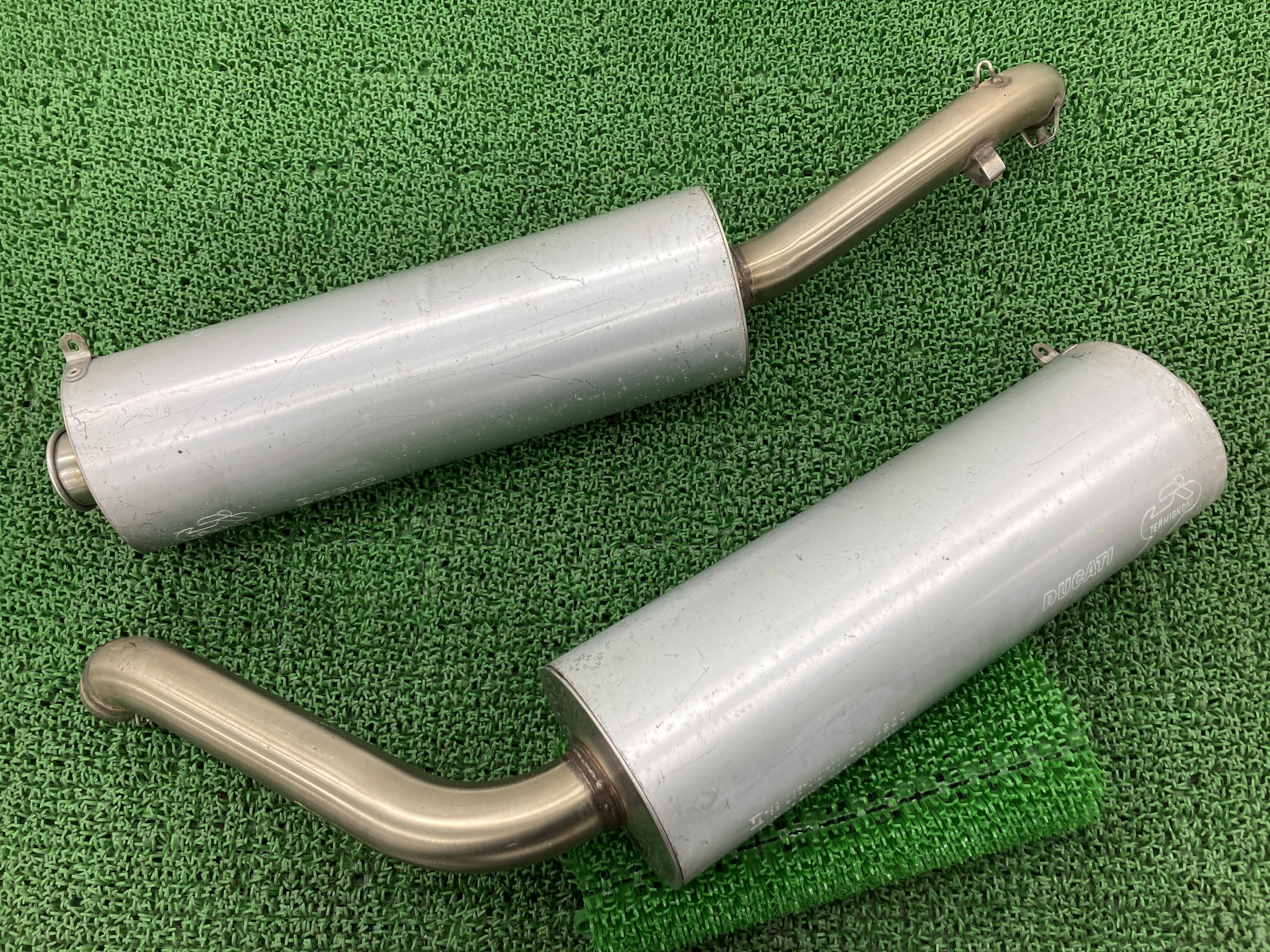 748R サイレンサーマフラー 左右 ドゥカティ 純正 バイク 部品 テルミニョーニ コケキズ無し 品薄 希少品 車検 Genuine 【中古】 15