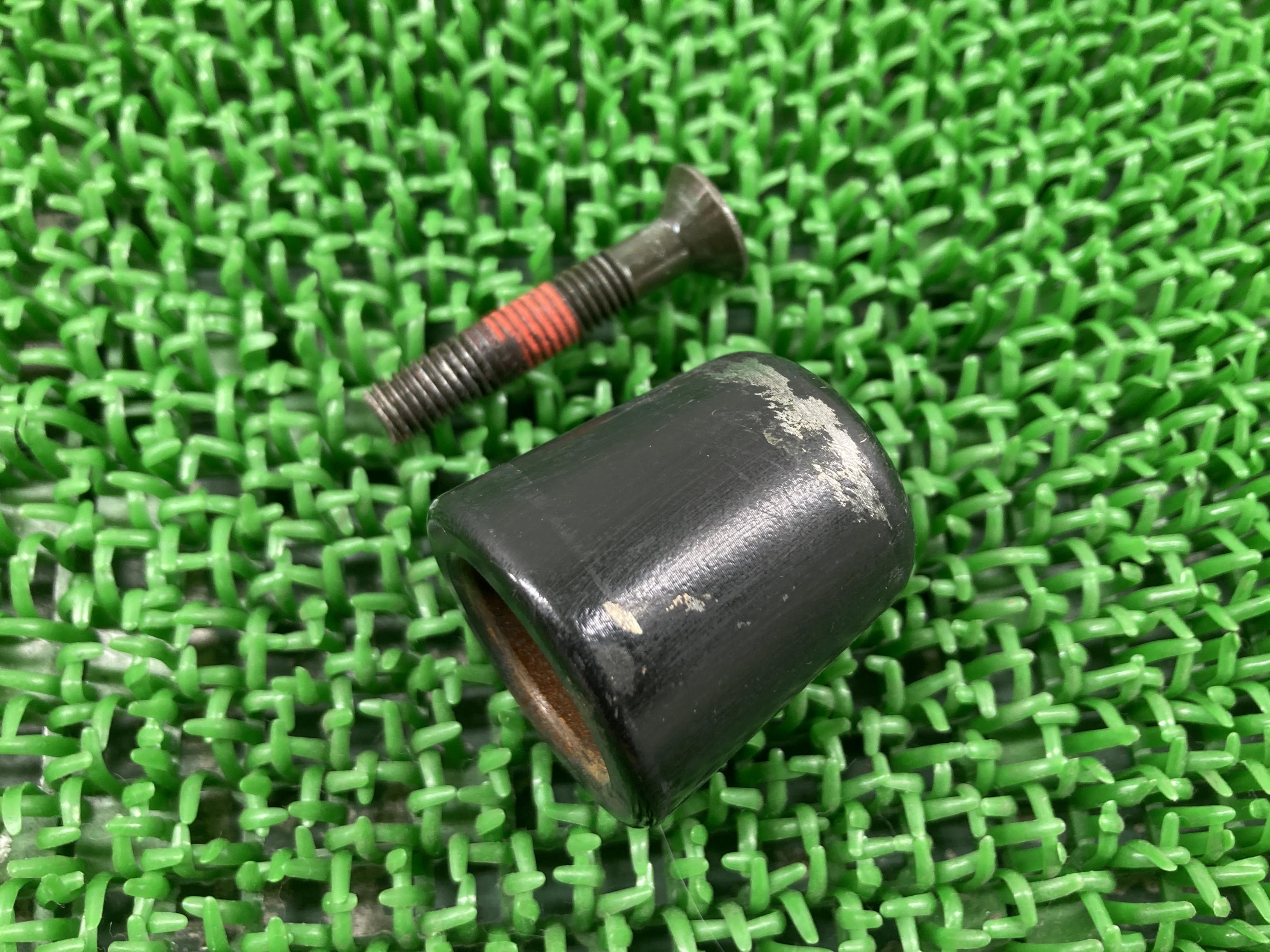 ZRX400ハンドルバーエンド片側カワサキ純正バイク部品ZR400Eハンドルウェイト割れ欠け無し品薄希少品車検Genuine【中古】 2