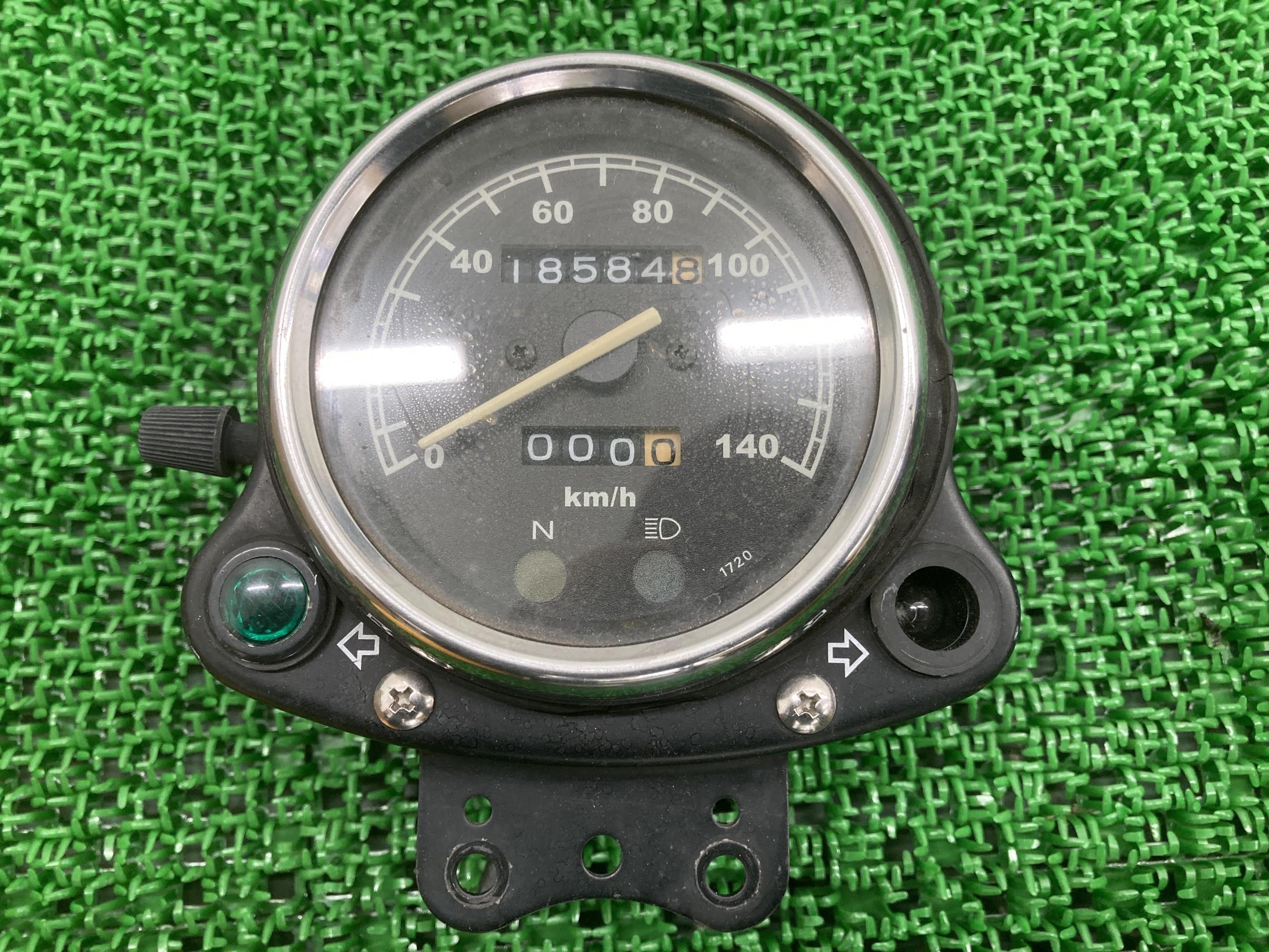 250TR スピードメーター カワサキ 純正 バイク 部品 BJ250F 修復素材に 割れ欠け無し 品薄 希少品 車検 Genuine 【中古】 41