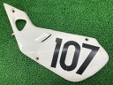 CR125RCR250Rサイドカウル左白ホンダ純正バイク部品JE01ME03サイドカバーモトクロス専用車コケキズ無し品薄車検Genuine【中古】