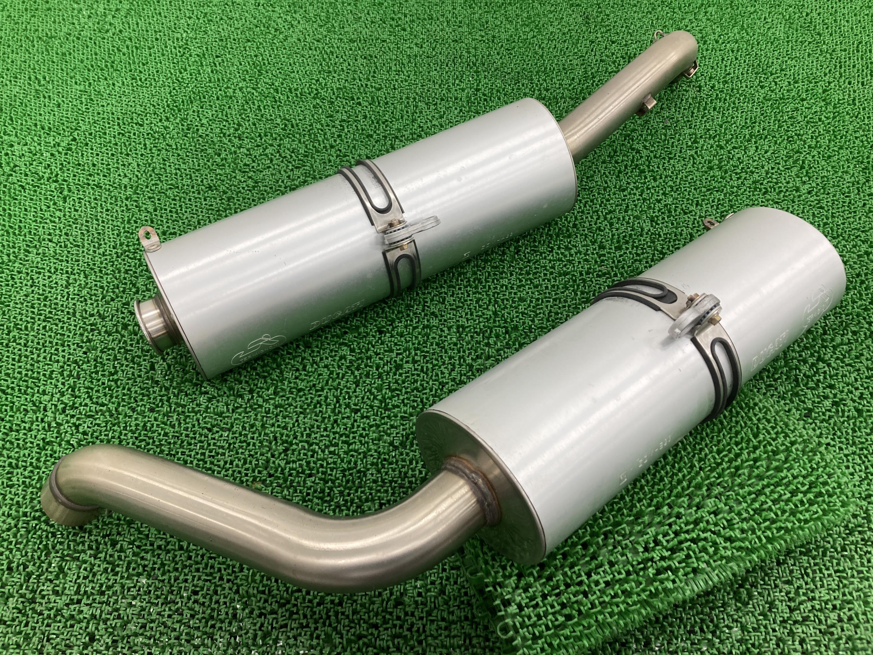 996R サイレンサーマフラー 左右 ドゥカティ 純正 バイク 部品 573.1.051.1A 574.1.051.1A 998R テルミニョーニ コケキズ無し 車検 Genuine 【中古】 27